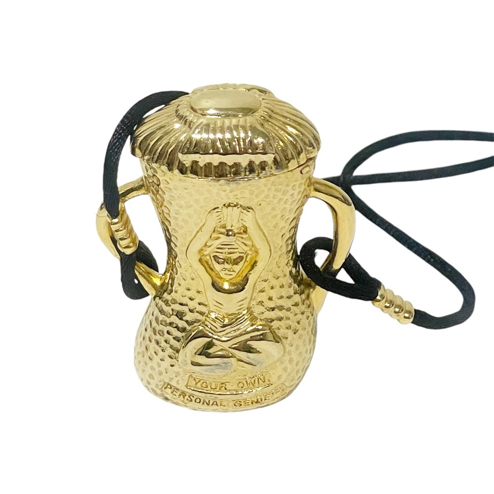 Unique Coro Gold Tone Necklace Your‎ Own Personal Genie Bobble Metal